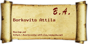 Borkovits Attila névjegykártya